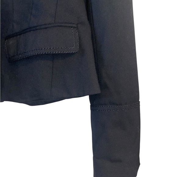 Vtg Y2K Badgley Mischka Black Mock Neck Asian influence blazer Taylored fit - Picture 12 of 16